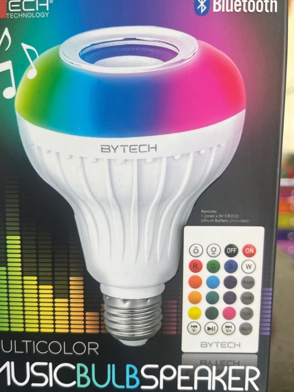 Bluetooth Music Bulb Speaker with Remote